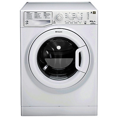 Hotpoint WDAL8640P Washer Dryer, 8kg Wash/6kg Dry Load, A Energy Rating, 1400rpm Spin, White Hotpoint WDAL8640P Washer Dryer, 8kg Wash/6kg Dry Load, A Energy Rating, 1400rpm Spin, White